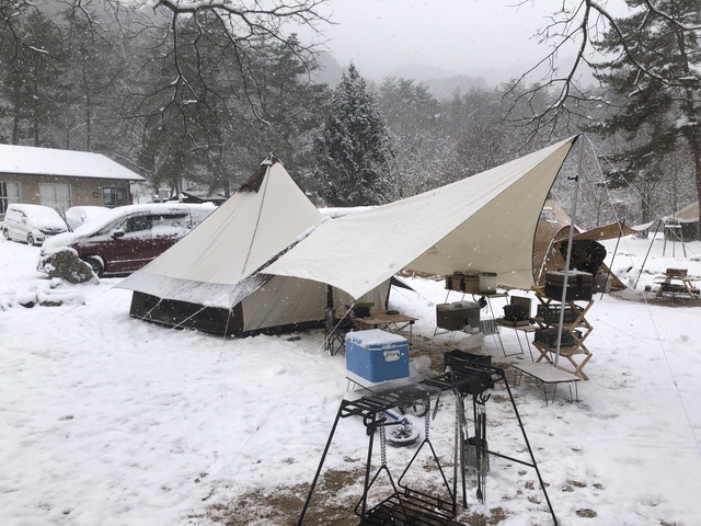 コナンのキャンプと釣りリポート:雪中キャンプに相成りし候。その一 