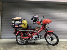 カブで行く、薪ストキャンプのパッキング(^^)