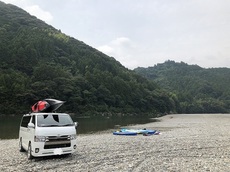 夏恒例　仁淀川で　のんびりと^^;