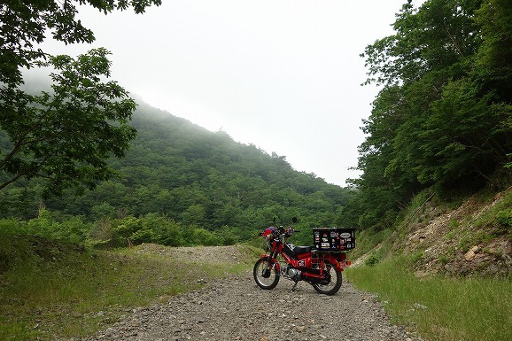 ハンターカブで剣山スーパー林道　全線制覇？