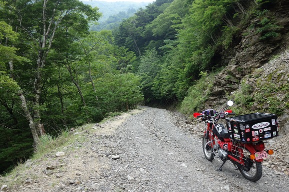 ハンターカブで剣山スーパー林道　全線制覇？