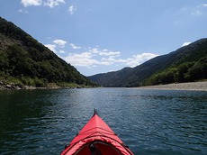 久しぶりに四万十川をカヌーで下る。