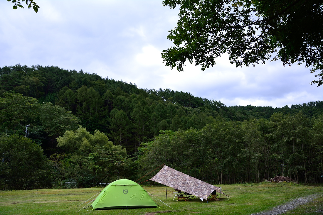 しとしと雨の中ソロキャンを静かに楽しむ・・・