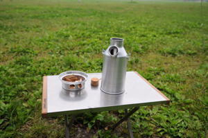 雨中ソロキャンプ　その２　ケトル編