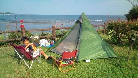 糸ヶ浜海浜公園キャンプ場～（早期撤収あり。）