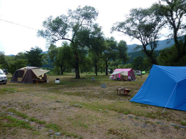 くのわき親水公園キャンプ場　２０１２年９月