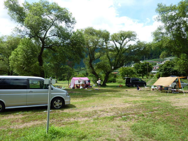 くのわき親水公園キャンプ場　２０１２年９月