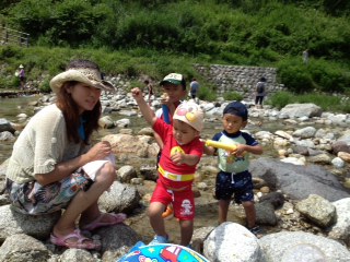 山梨県　篠沢大滝キャンプ場　30日　2日目☆