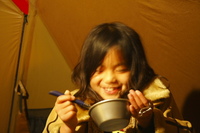 お腹いっぱい、ecoキャンプ♪ その２