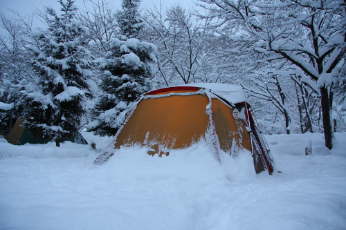 2013年 雪中キャンプ ～大鬼谷～
