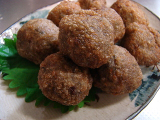 イワシのつみれ揚げ