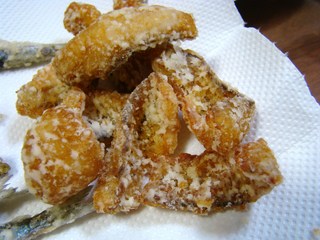 キュウセンベラの天麩羅＆唐揚げ（竜田揚げ風）