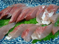 ツバスの刺身＆ヅケ