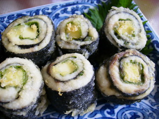 チヌの磯部揚げ