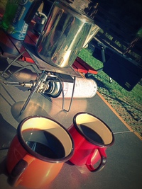朝はコーヒーミルで豆から淹れました 2013/09/22 10:31:15