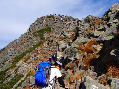 アタック！西穂高岳（花の百名山）　２９０９ｍ