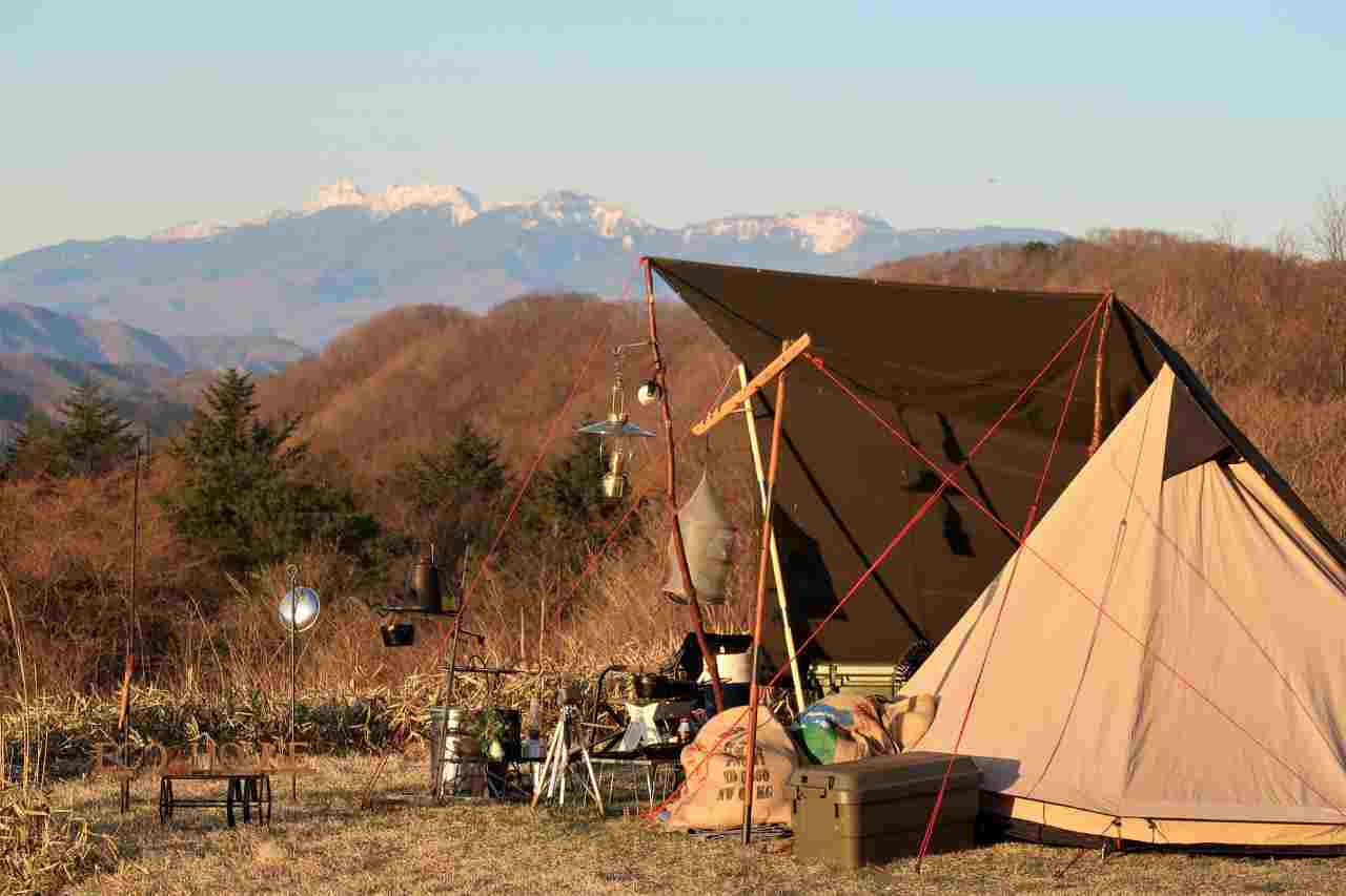 朝、陽のひかりがサイトを照らして　～今季初のツンデレ内山牧場⑥～