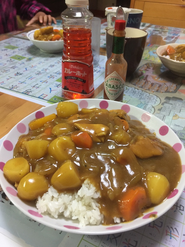 あああ キャンプ在庫の甘いカレーに T T