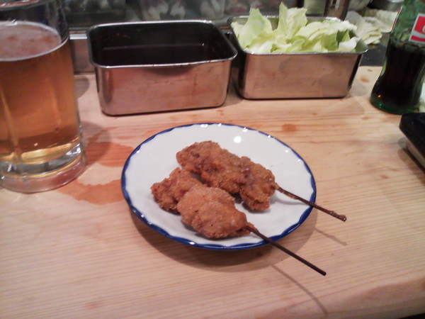 串カツ食べた。