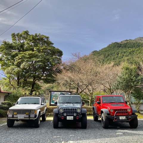 グリーンランドあさけでJeepキャンプ。