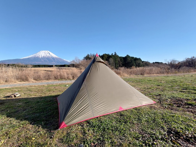 ふもとっぱらの崖下 完ソロキャンプ