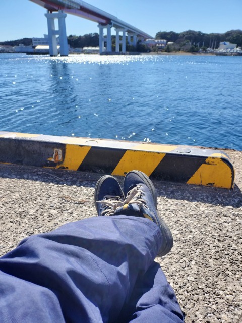 城ヶ島へGO!　風強し
