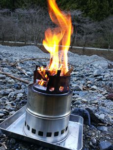 名栗川へGO!　焚火に終わり焚火に始まる