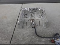 ユニフレームのタフ五徳使用時のウィンドスクリーン自作
