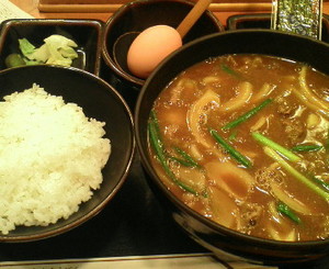 今日の昼食　９／１２　カレーうどん