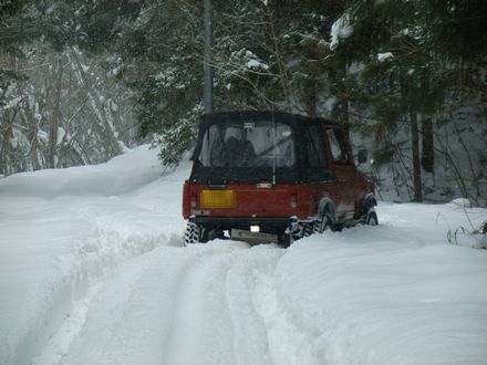 壮絶！雪中ツーリング（1/29）