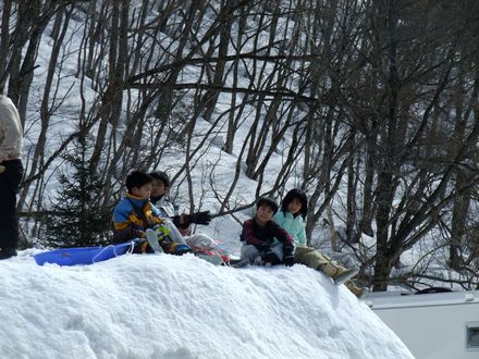 ファミリー初の雪中キャンプ（その1）