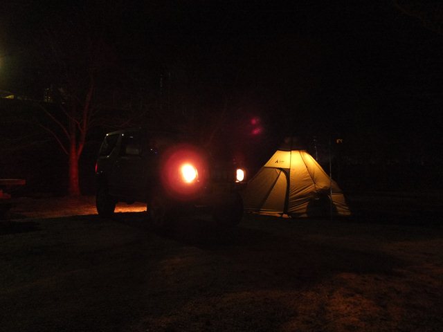 2013初キャンプは夜な夜なキャンプ（その1）