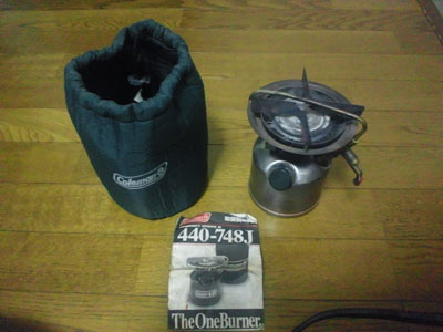 火器（ストーブ）の紹介　その2（コールマン 440-748J）