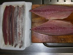サケ釣り用エサ造り１