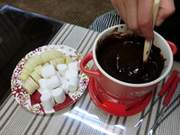 チョコフォンデュ