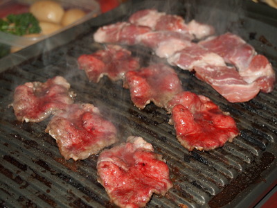 ホットプレート焼肉