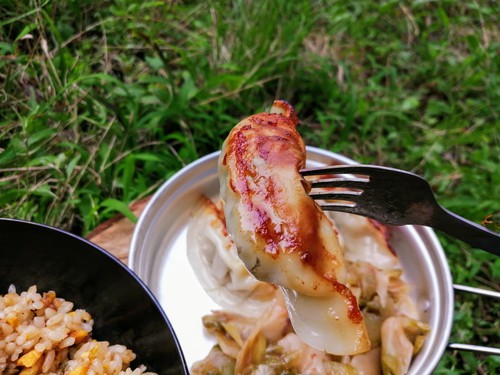 野桜で焚き火ランチ！～休憩時間内で収まったよ～