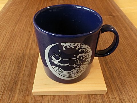 コーギー焼印入りコースター（第二弾）