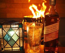 ベランダ焚き火と Johnnie Walker Wine Cask Blend