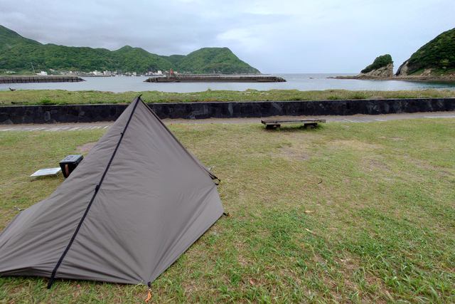 九州最南端のキャンプ場「大泊野営場」でタープ泊