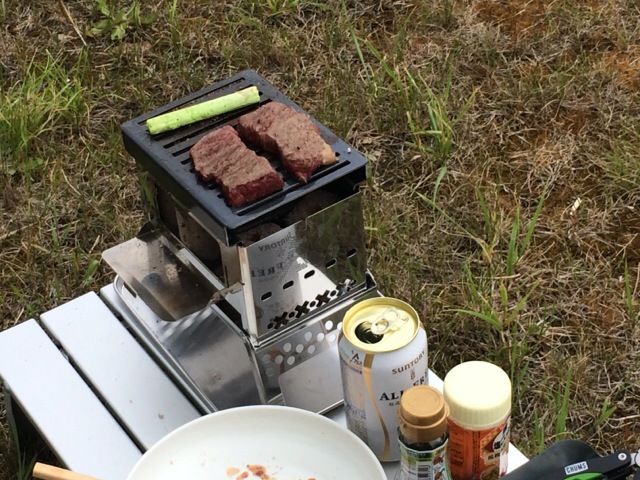 B6君で野外ランチ