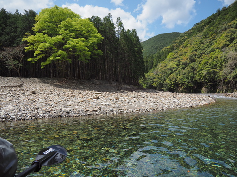 清流祭り！川下りで川原野営