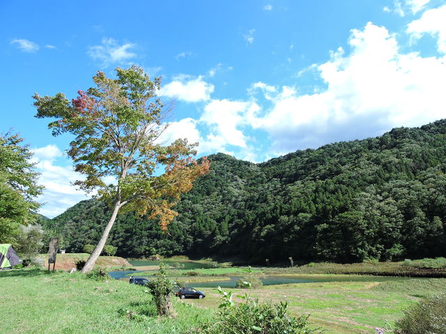 東古屋湖でソロキャンプ