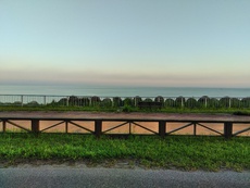 海と夕日の紫雲寺記念公園オートキャンプ場②