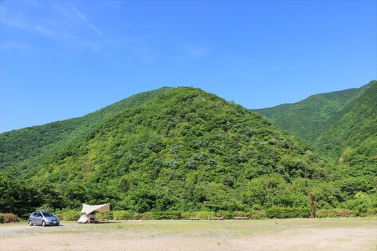 徳島県のダム公園でソロキャンプしてきました