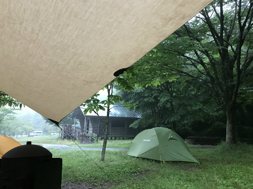 高知の森で雨キャンプ（後編）