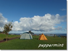 青い空と青い海　ここが１番みさき台キャンプ場