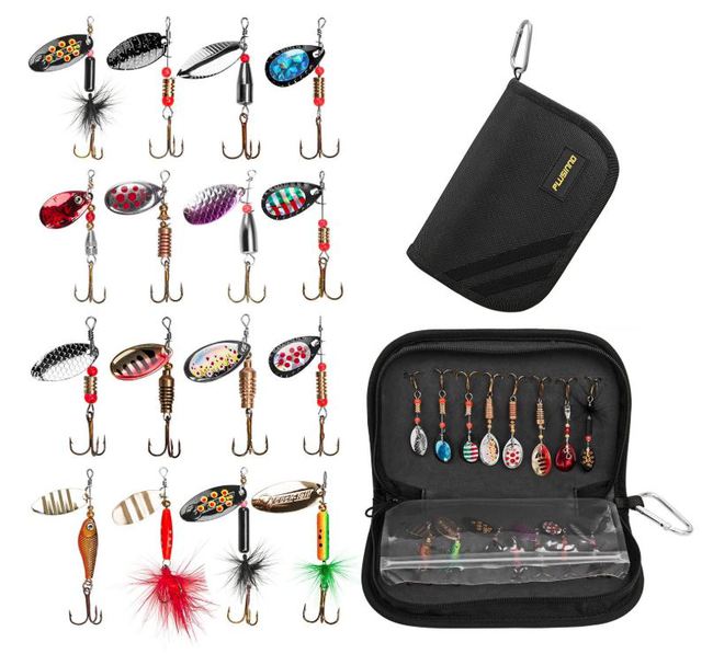 Trout Lures Hard Metal Spinner Baits Kit！