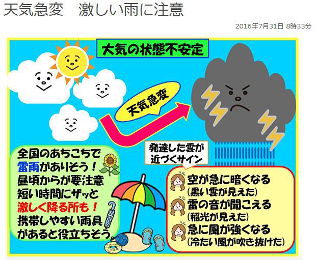 クマゼミと雷雨！
