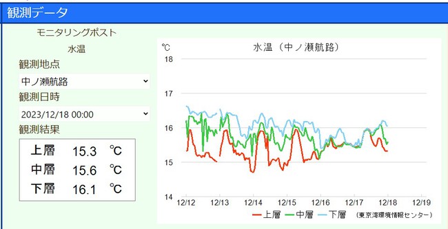 赤潮定点観測！厳しい冷え込み！